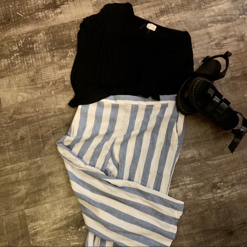 Cozy linen super soft Old Navy striped pants